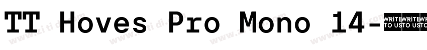 TT Hoves Pro Mono 14字体转换 TT Hoves Pro Mono 14字体转换